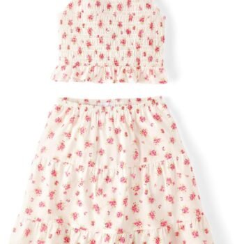 Girls' Smocked Top and Skirt 2 Piece Set